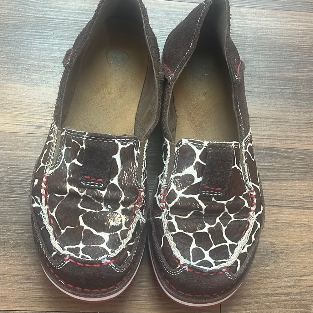 Ariat Brown and White Moccasin Slip-Ons